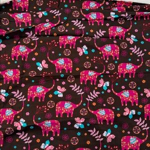 Happy Elephants 100% Cotton Fabric from Joann 2 yards NEW